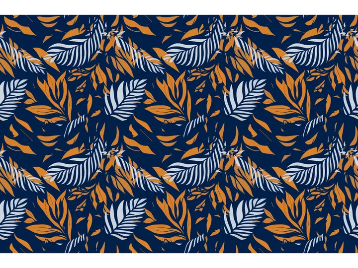 illustration features exotic jungle plants