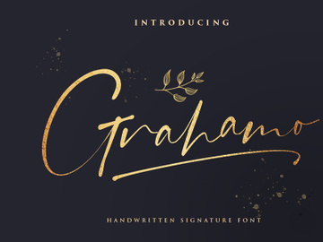 Grahamo – Luxury Script Font preview picture
