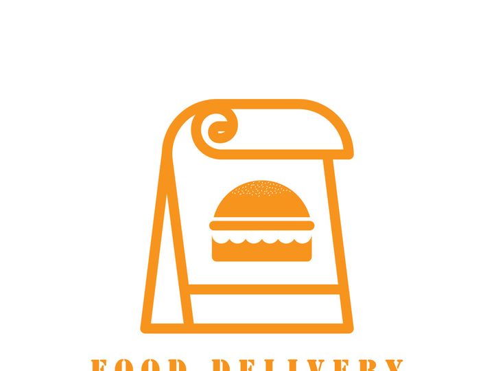 Food delivery catering fast food logo vector icon