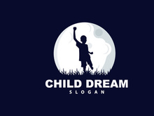 Dream Logo, Kid Dream Inspirational Design