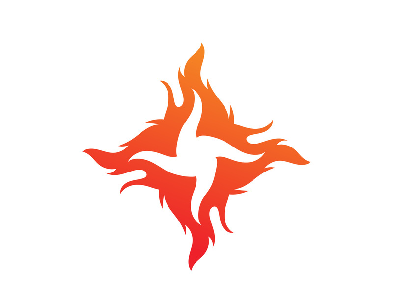 Fire flame vector illustration design