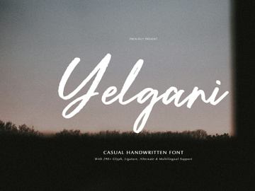 Yelgani | Casual Handwritten Font preview picture