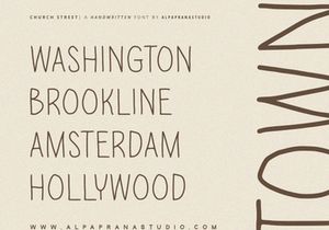 Chruch Street - Handwritten Font