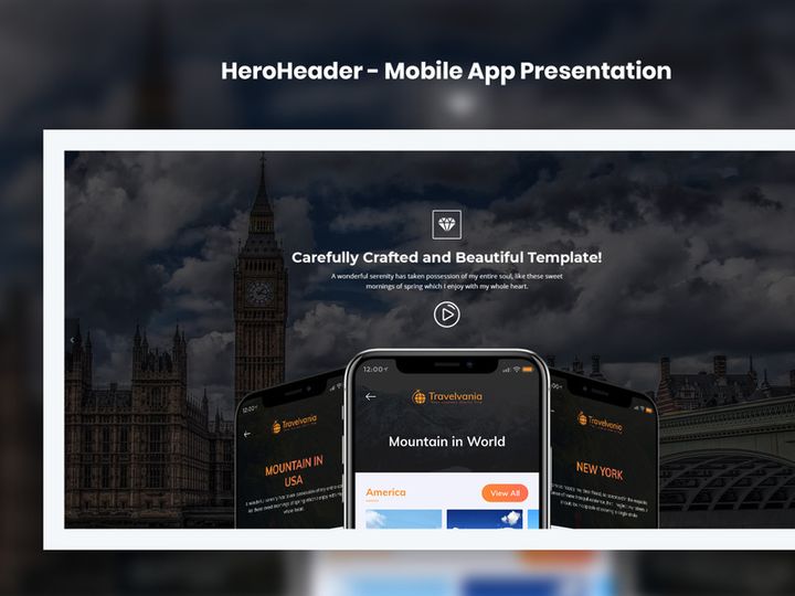 HeroHeader for Rent and Sale Websites