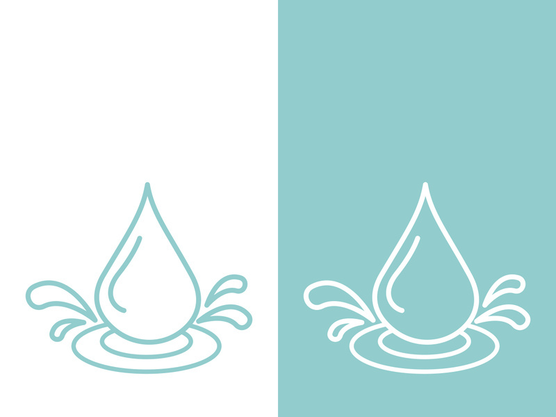 Water drop logo template vector illustration design
