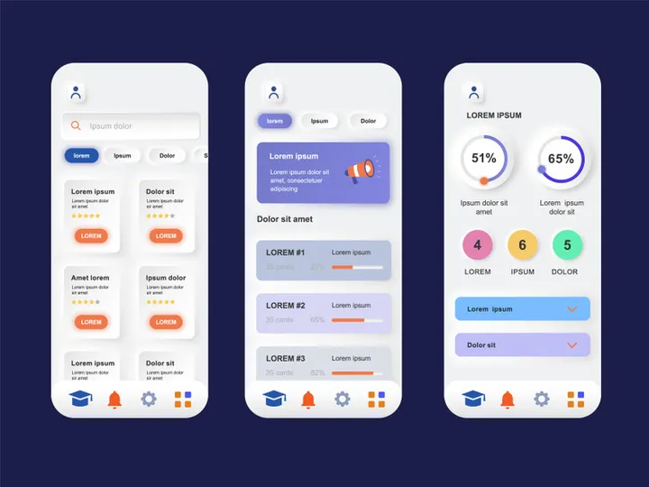 Online learning UI Kit