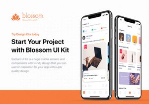 Blossom - Beauty UI Kit for Adobe XD