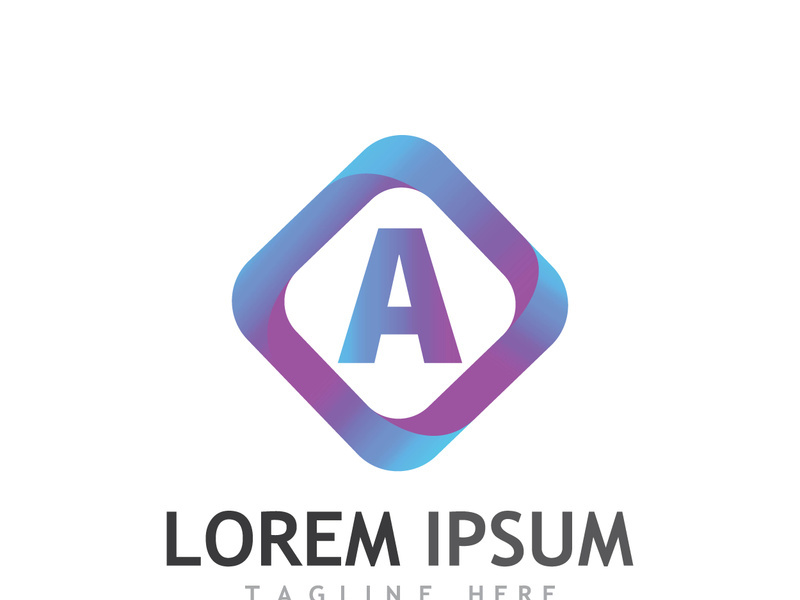 modern and creative initial letter A logo.