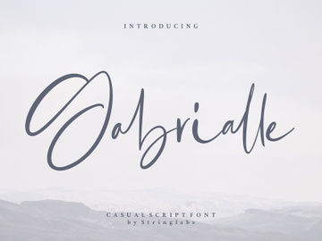 Gabrialle - Casual Script Font preview picture