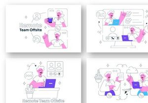 10 Remote Team Offsite Illustration