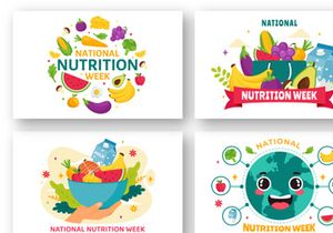 9 National Nutrition Week Day Illustration