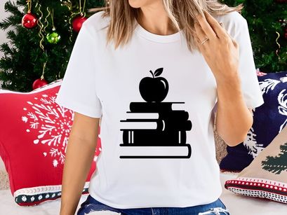 Stack of Books Apple Education Icon