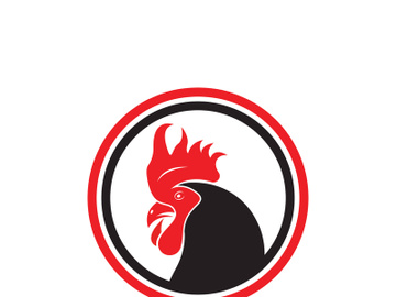 Rooster logo icon vector and symbol template design illustration preview picture