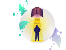 a book light a street for man