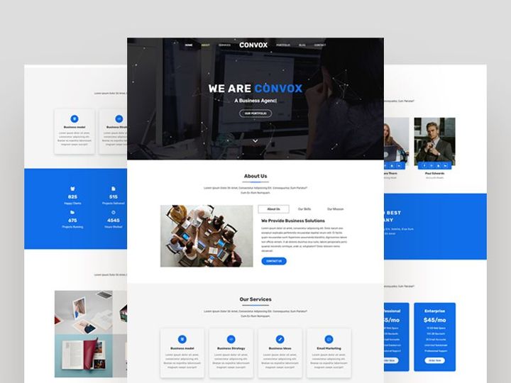 Business Agency HTML Landing Page Template