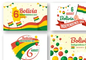 19 Bolivia Independence Day Illustration
