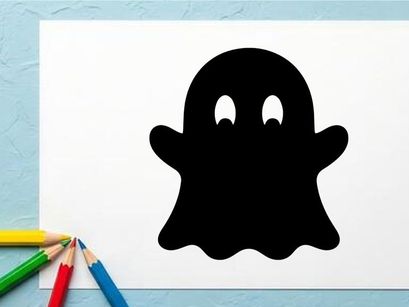 Niedliche Geister-Illustration für Halloween oder gruselige Themen