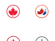 Canadian maple leaf logo design with a creative idea.