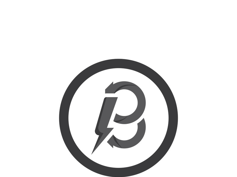 B letter logo template vector illustration