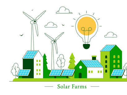 10 Solar Farms Illustration