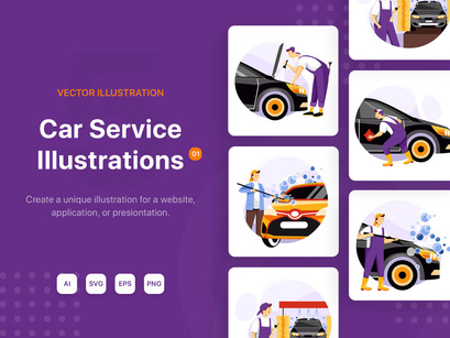 Car Service Illustrations_V01