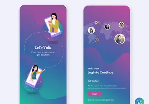 Photo and Video Sharing Social Networking Service Mobile App UI Kit