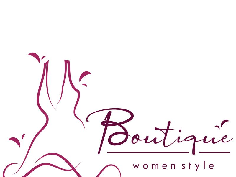 elegant women's fashion logo, clothing, boutique, convection, tailor, garment, business, apparel, fashion designer