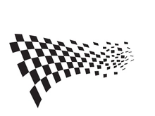 Race flag design illustration