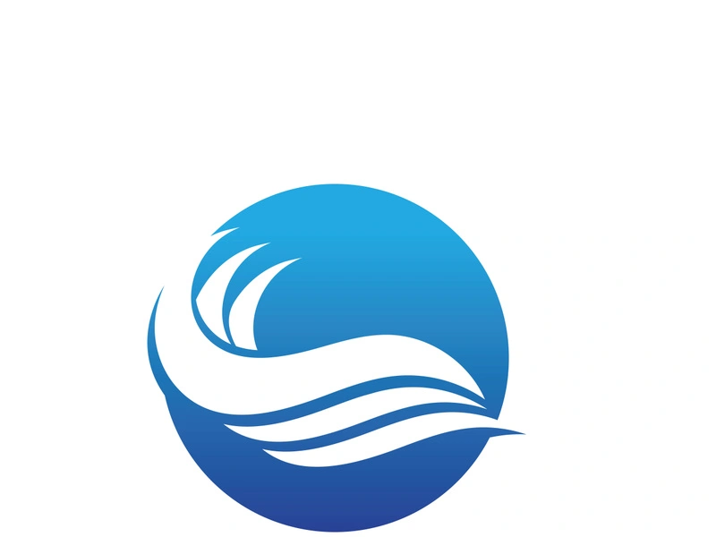 Water wave icon vector illustration design logo