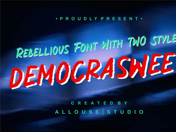 Democrasweet - Rebellious Handwritten with Two Styles preview picture