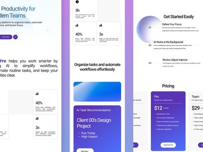 Centre - SaaS AI-Assisted Productivity Tools Landing Page