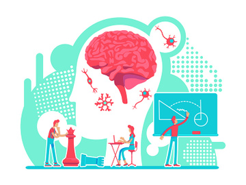 Neurology flat concept vector illustration preview picture