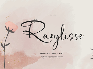 Raeylisse | Handwritten Script preview picture