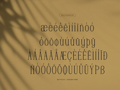 Reftoliya | Modern Serif Font