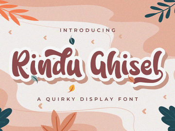 Rindu Ghisel - Quirky Script Font preview picture