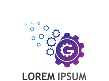 Gear logo with a creative idea.