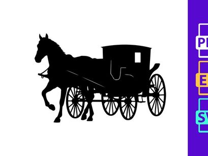 Elegant Horse Pulled Carriage Classic
