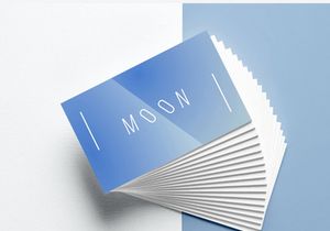 Moon Business Card Template