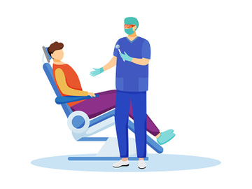 Dentist flat vector illustration preview picture