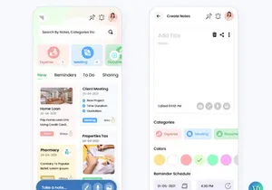 Create Notes Mobile App UI Kit