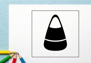 Black and white striped traffic cone for safety and road marking