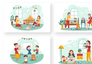 13 Babysitter or Nanny Services Illustration