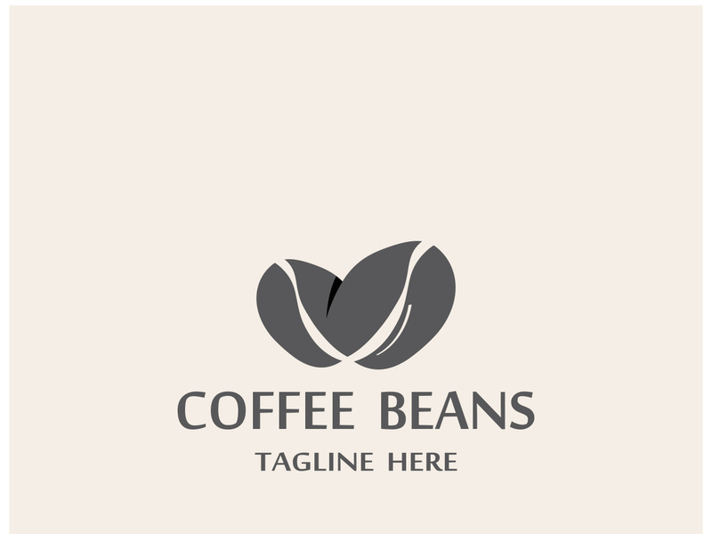 Premium coffee bean logo design.