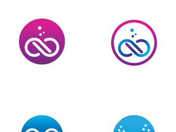 Infinity logo design with a modern concept preview picture
