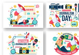 12 National Journalism Day Illustration