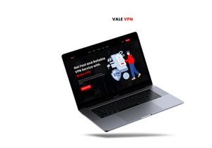 VPN UI/UX Landing Page Design