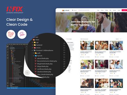 Infix Learning Mangement System (Full App + Database)