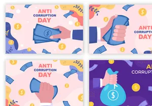 20 Anti Corruption Day Flat Design Illustration