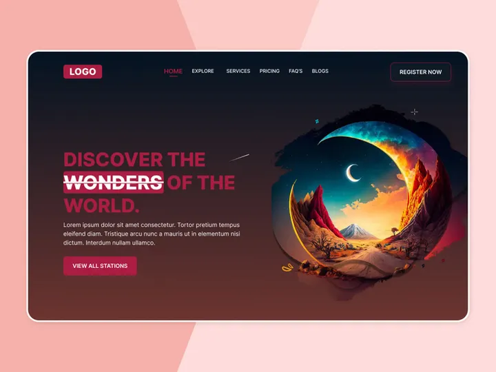 Discovery Landing Page Design