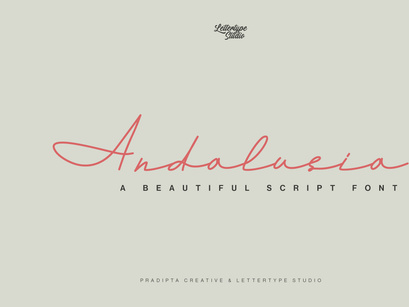 Andalusia a Beautiful Script Font